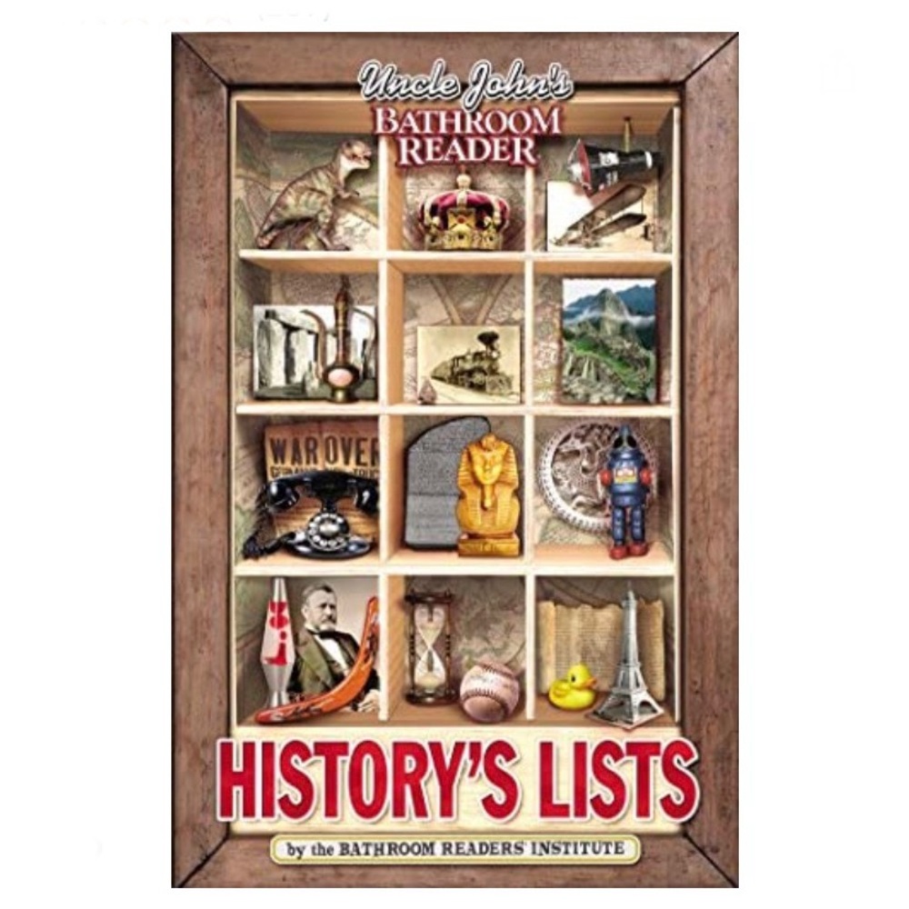 Uncle John's Bathroom Reader “History's Lists” Soft Cover Book NWT